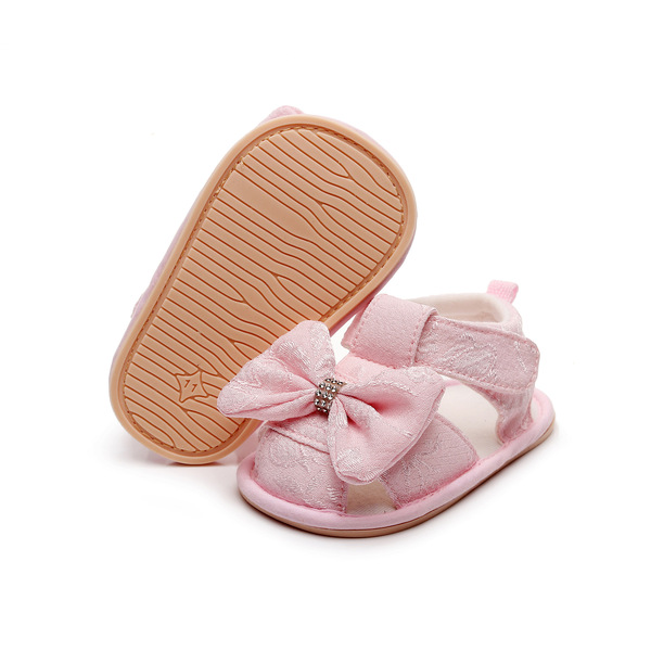 Summer non-slip children's sandals girl's with bow for early age