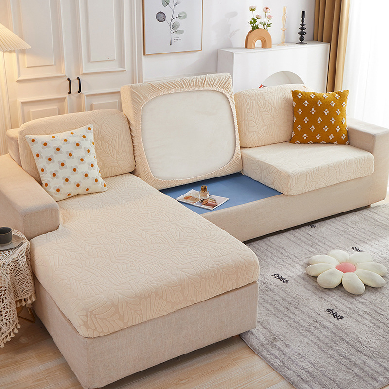 Elastic New Full Wrap Slipcover Cushion Solid Color Simple Non-Slip Wear-Resistant All-Season Universal Sofa Cover_voghion.com