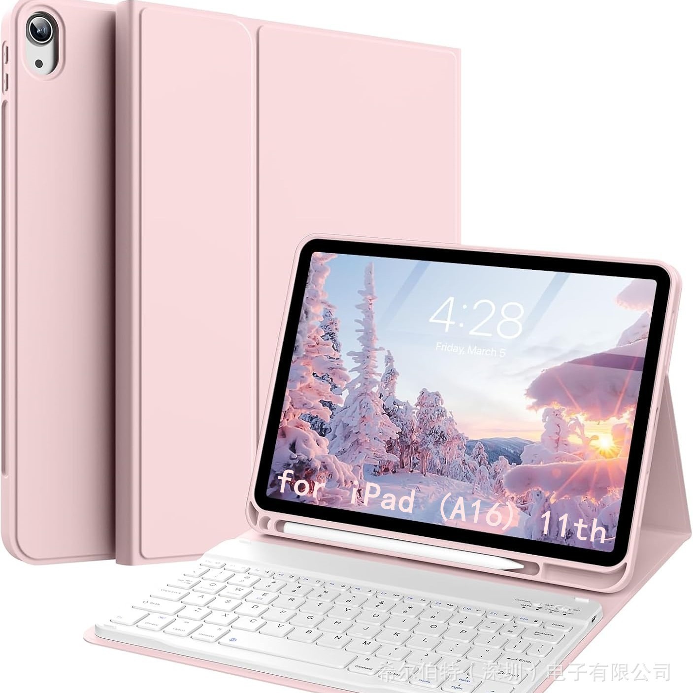 Suitable for iPad Tablet Protective Case 110.9inch A16 Bluetooth Silent Keyboard Pen Slot Magnetic Protective Case Air76