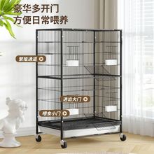 鸟笼大型鸟笼子家用双层三层大号特大号豪华绣眼鹦鹉八哥专用笼子
