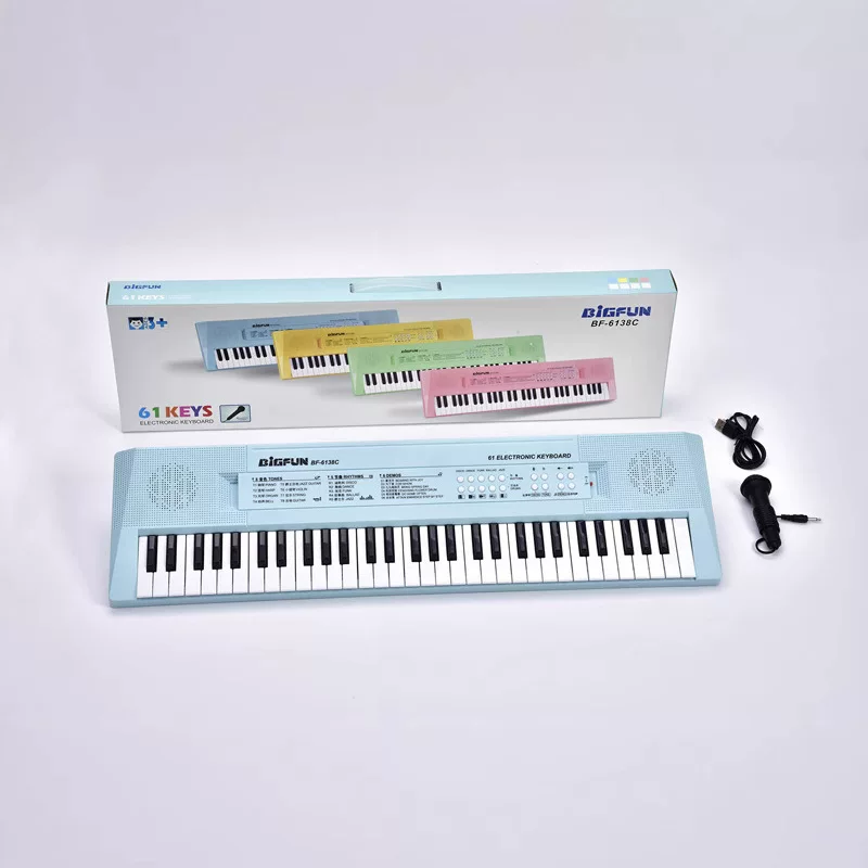 Синтезатор, игрушка, микрофон, 54 клавиши