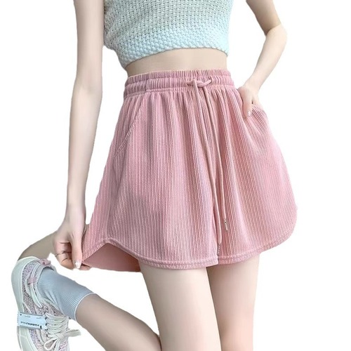 Cool Sports Shorts for Women - Summer Thin High-Waisted Plus Size Loose Wide Leg A-Line Hot Pants