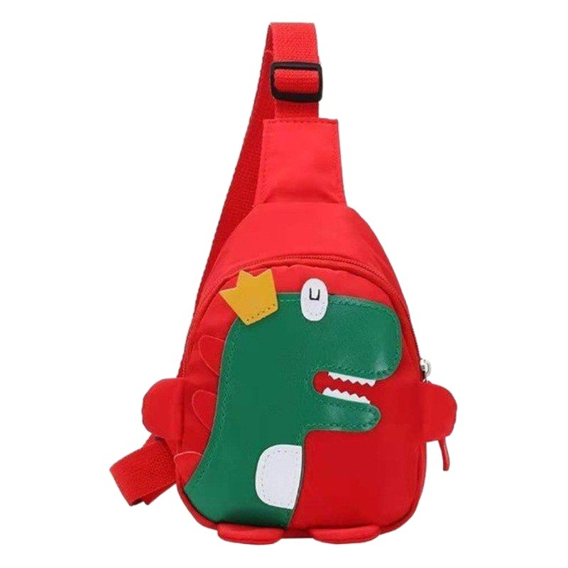 Children's Bag Boy's Crossbody Handsome Dinosaur Chest Bag Korean Small Satchel Cute Baby's Outdoor Travel Backpack Trendy