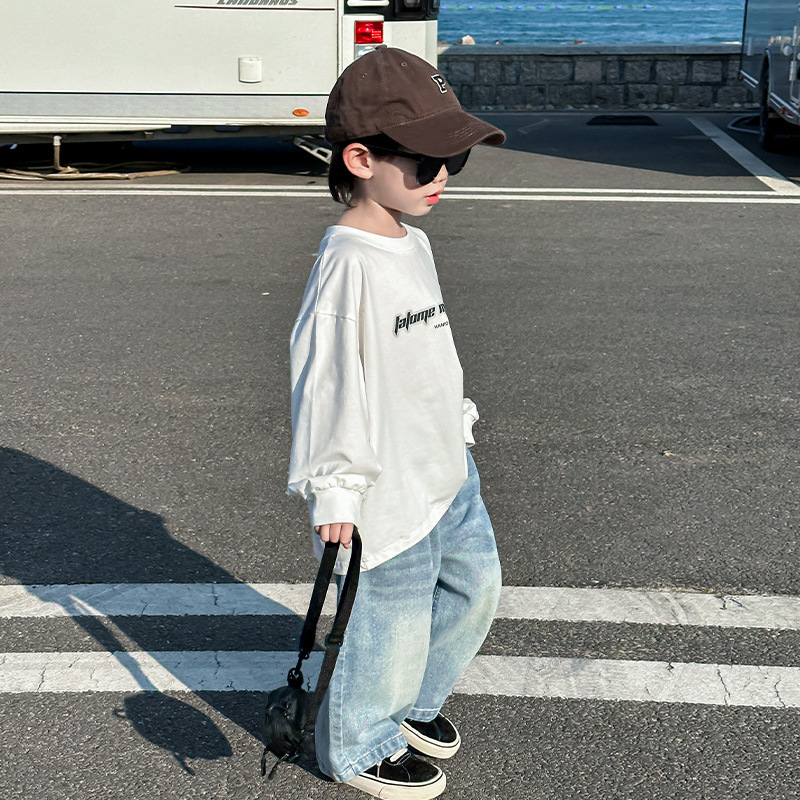 Camisas para niños, camisas a rayas para niños, ropa de primavera y otoño, nuevos estilos de primavera 2025, tops geniales informales de moda para niños pequeños