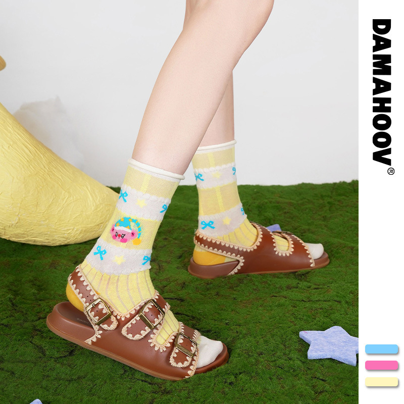 Original Koala Good Night Summer Thin Women's Socks Dopamine Cute Cartoon Stars Breathable Combed Cotton Mid-Tube Socks Original Koala Good Night Summer Thin Women's Socks Dopamine Cute Cartoon Stars Breathable Combed Cotton Mid-Tube Socks