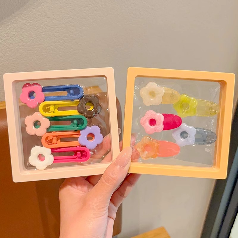 Los niños coloridos lindo caramelo horquilla 2024 nuevas niñas Bangs clip bebé lado roto clip de pelo tocado