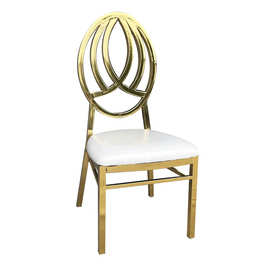 Golden wedding chair metal gold tiffany chair acrylic chair