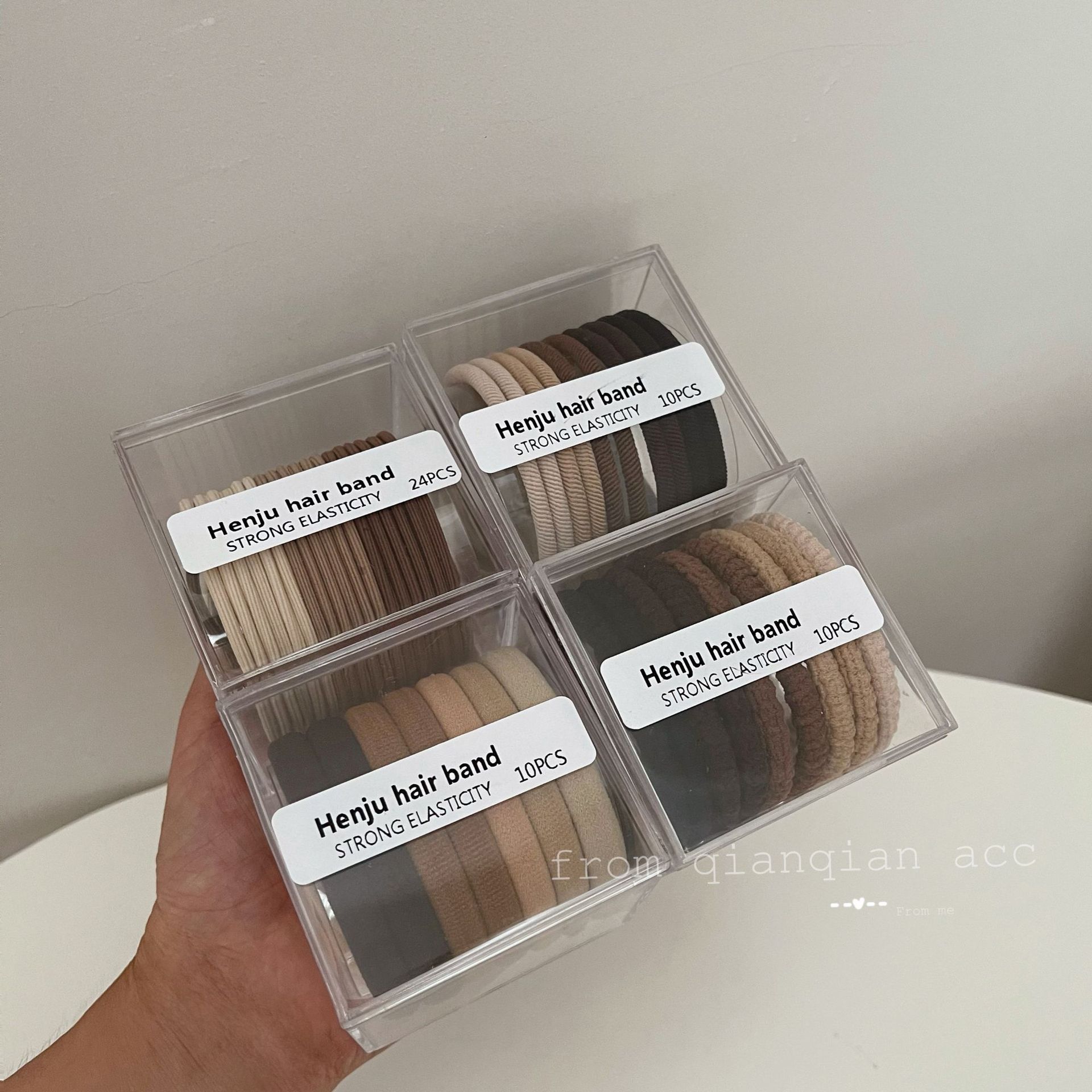 Set de elastice de păr simple și durabile pentru femei_voghion.com