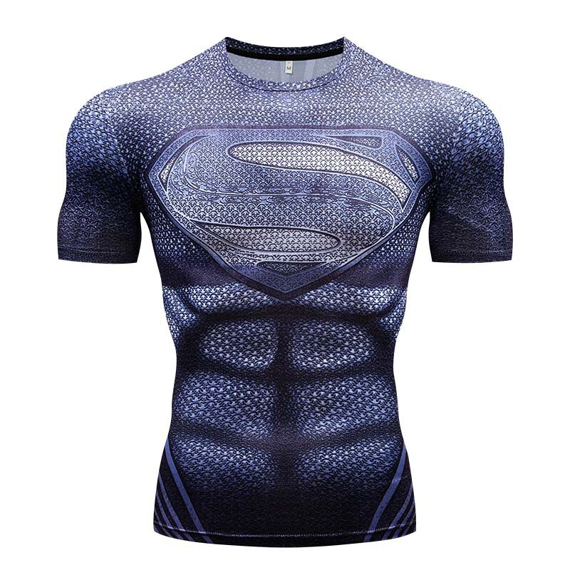 Wholesale of men's slim-fit, short-sleeved fitness and cycling T-shirts with 3D digital prints featuring the Avengers design, popular in European and American markets Wholesale of men's slim-fit, short-sleeved fitness and cycling T-shirts with 3D digital prints featuring the Avengers design, popular in European and American markets