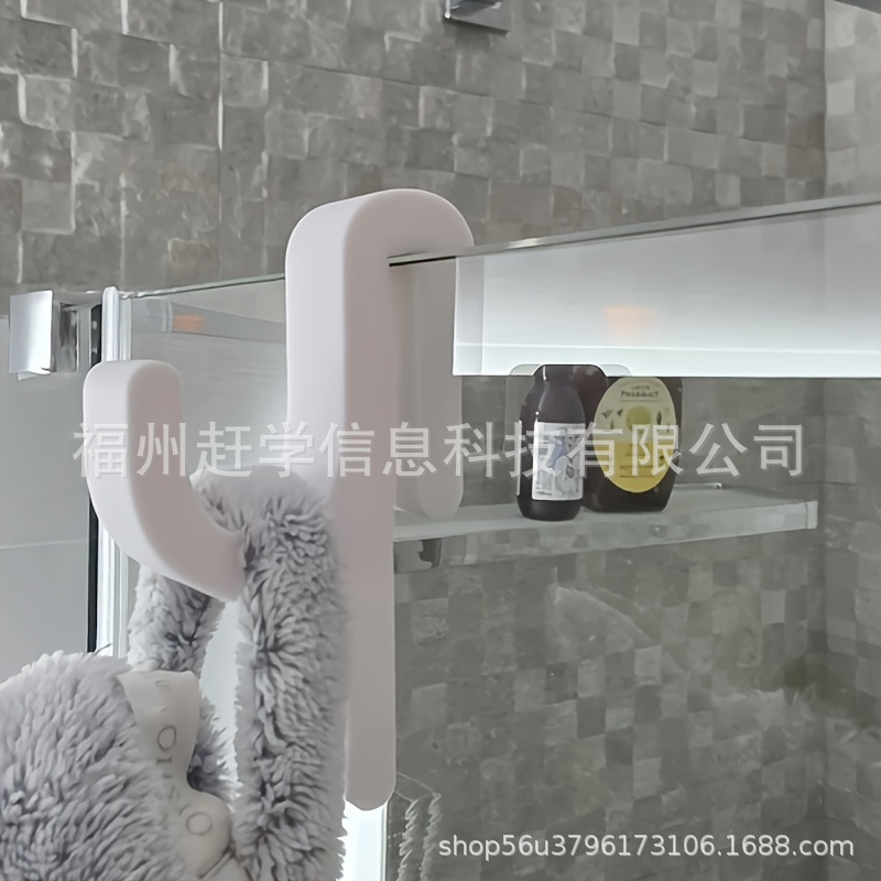 跨境 Shower hook for 8 mm thick wall glass便携式淋浴挂钩批发|undefined