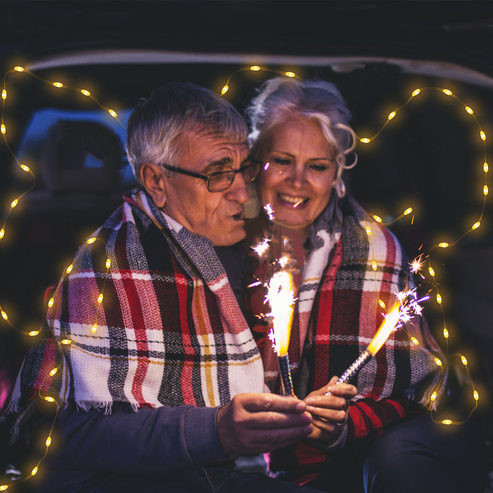led燈串usb遙控室外造型小彩燈暖白色串燈戶外庭院節(jié)日彩燈裝飾燈