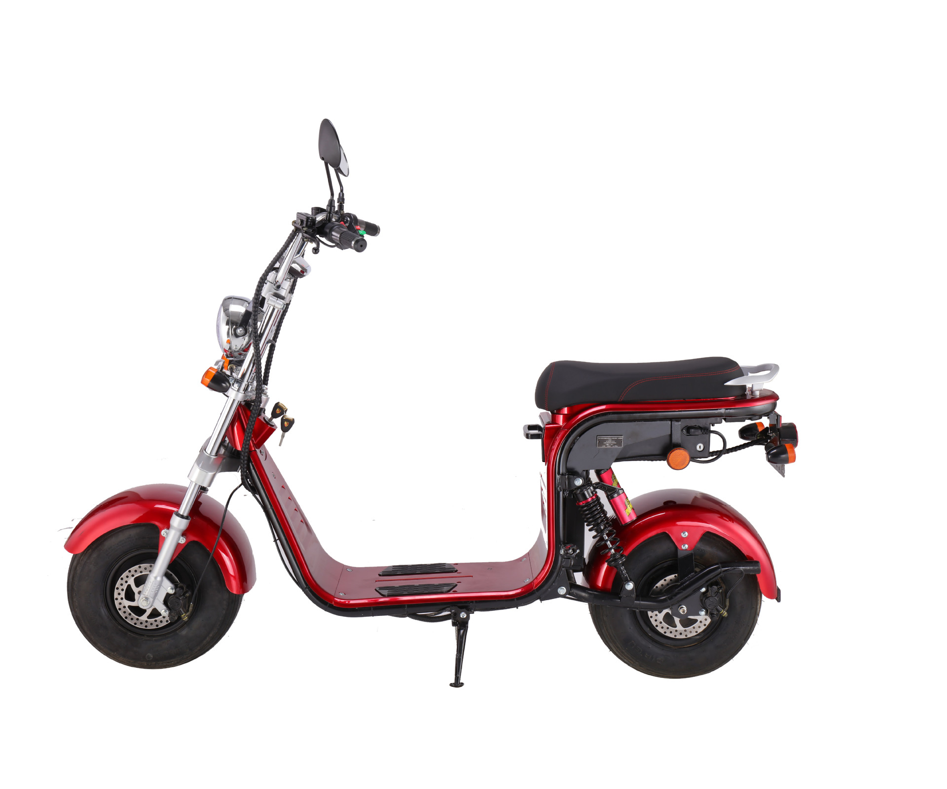 跨境欧洲EEC认证哈雷电动车60V可拆卸电瓶车成人代步电动滑板车