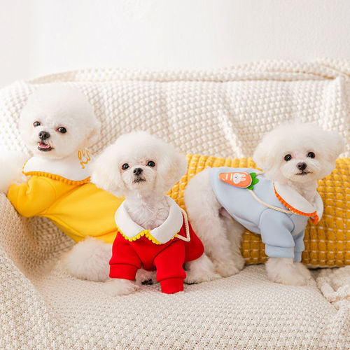Dog Sweatshirt Lollipop Clothes Spring and Autumn Thin Sweatshirt Teddy Small Puppy Cat Pet Autumn and Winter Clothes