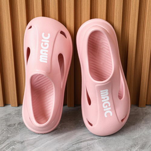 eva's poop-stomping hole shoes for women, summer fashion ins trend outer wear, couple beach shoes, thick-soled toe-cap sandals for men