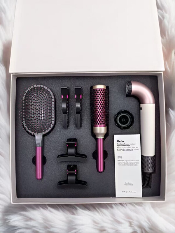 HD18 某森水曲管風吹き出し機 電気ヘアドライヤー 家庭用ヘアドライヤー エアブラシセット 高速 華強北|undefined