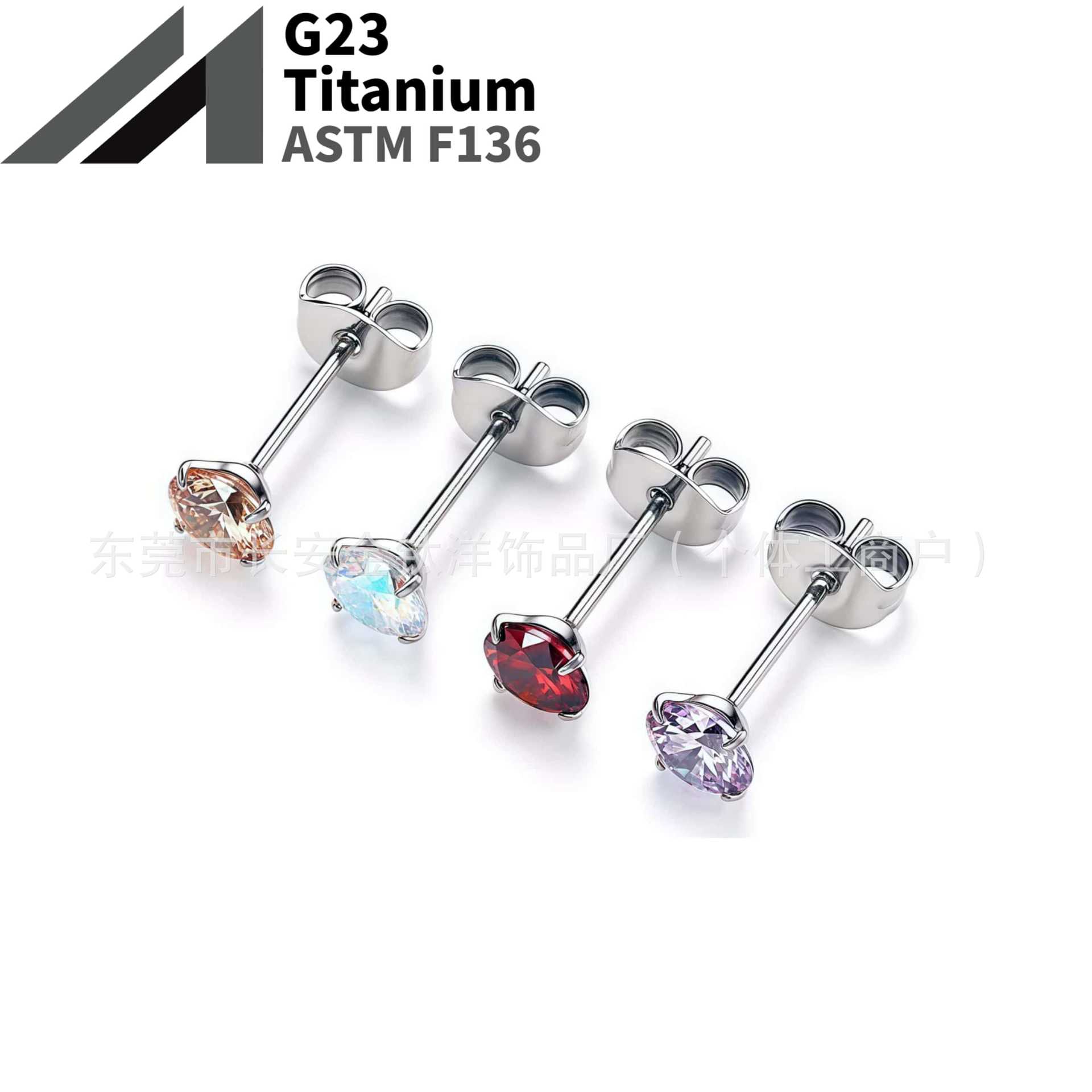 16G labret stud size and finish detail