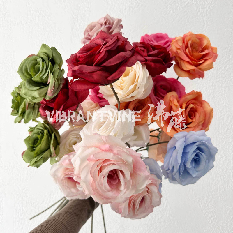 弗洛伊德玫瑰瀑布仿真花活动布景商场美陈网红打卡玫瑰花墙假花详情5