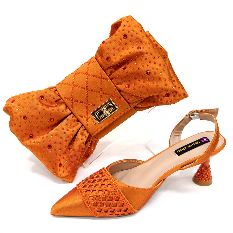 2025 Cross-border Women's Shoe Bag suit Simple Pointed High Heels Butterfly Clutch Bag for Banquet Daily 2025 Cross-border Women's Shoe Bag suit Simple Pointed High Heels Butterfly Clutch Bag for Banquet Daily