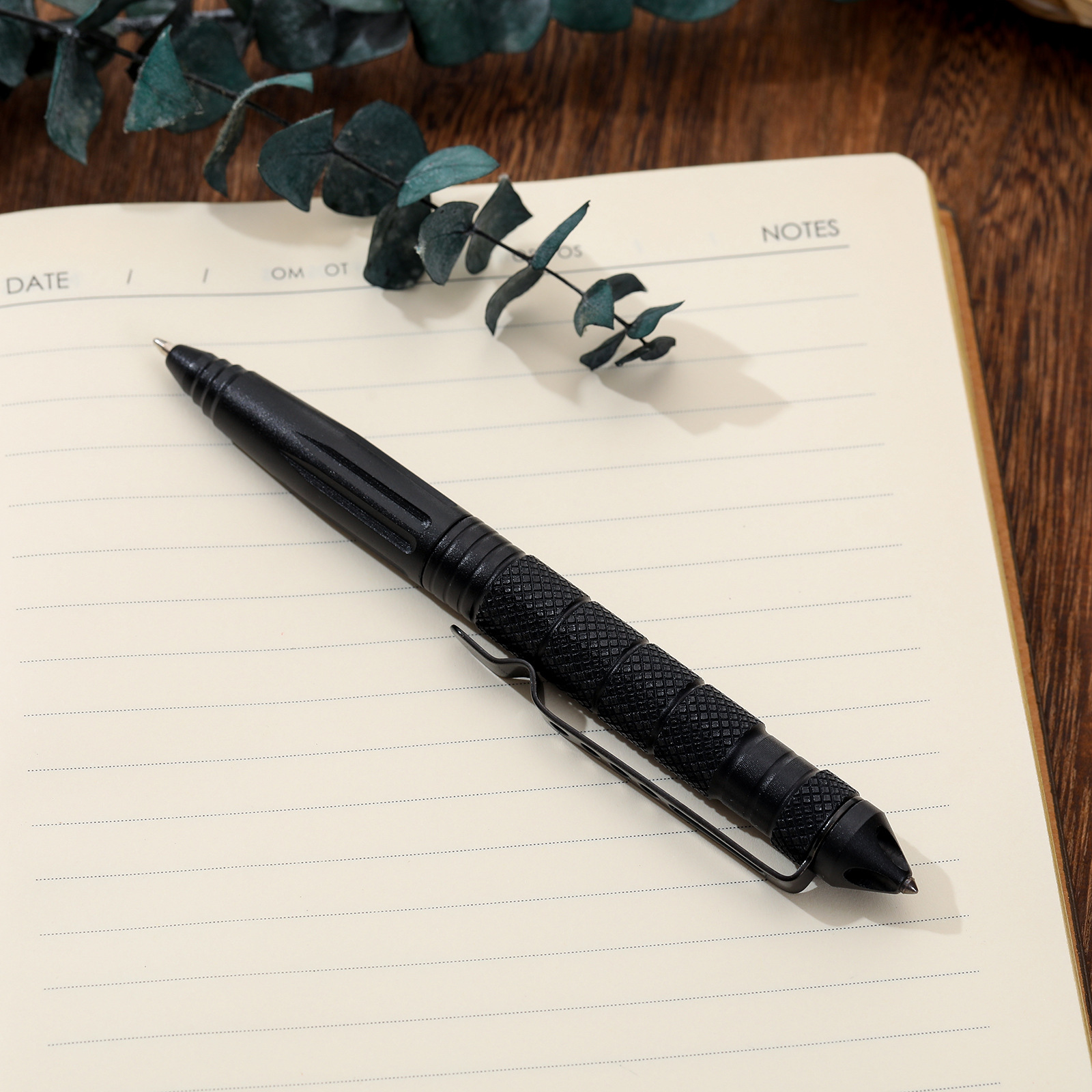 Pen de defensa táctica de cabeza de acero de tungsteno B2 de autodefensa al aire libre Pen de guerra multifuncional EDC Juego de ventanas rotas al aire libre Herramientas de supervivencia