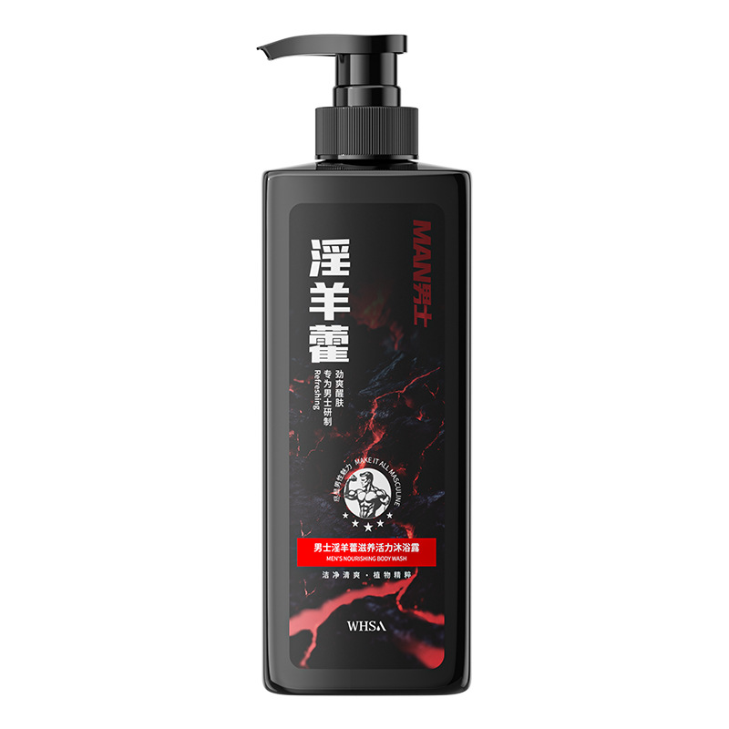 Whsa เจลอาบน้ำ Epimedium สำหรับผู้ชาย500ml