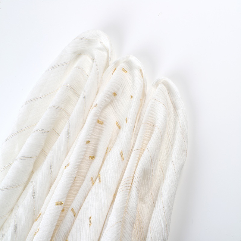 人棉金银丝邹布适用于女装童装连衣裙披肩等