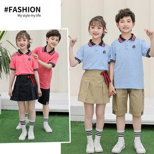 Summer New Kindergarten Clothing English Style Primary School Uniform Children's Table Performance Chorus Class Clothing
