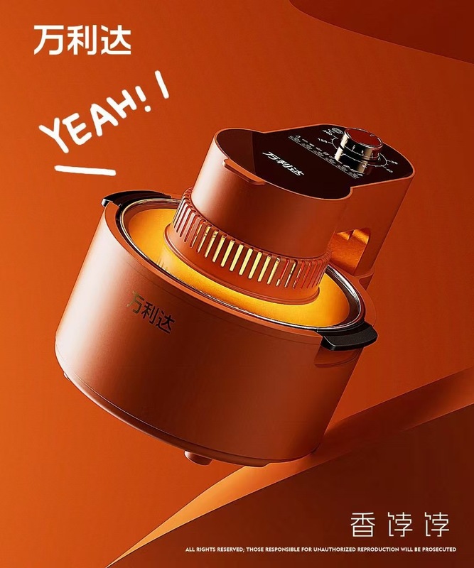 Xianke 大容量 5L エアフライヤーオイルフリー多機能電気フライヤー家庭用乾燥防止オールインワンエアフライヤー|undefined