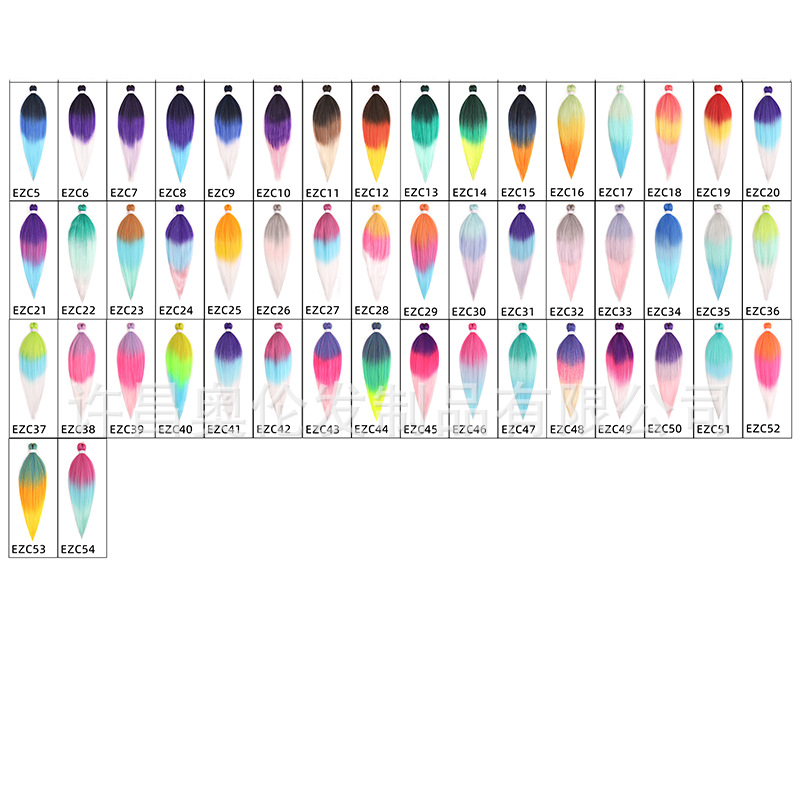 EZ peluca floja suave de fibra química africana 26 pulgadas 90 gramos de PVC bicolor ignífugo seda de baja temperatura gran trenza