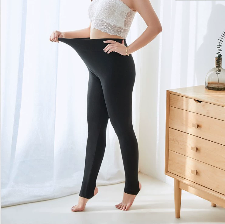 Осенние л leggings, тонкие эластичные брюки, для среднего возраста, высокая талия, плюс размер