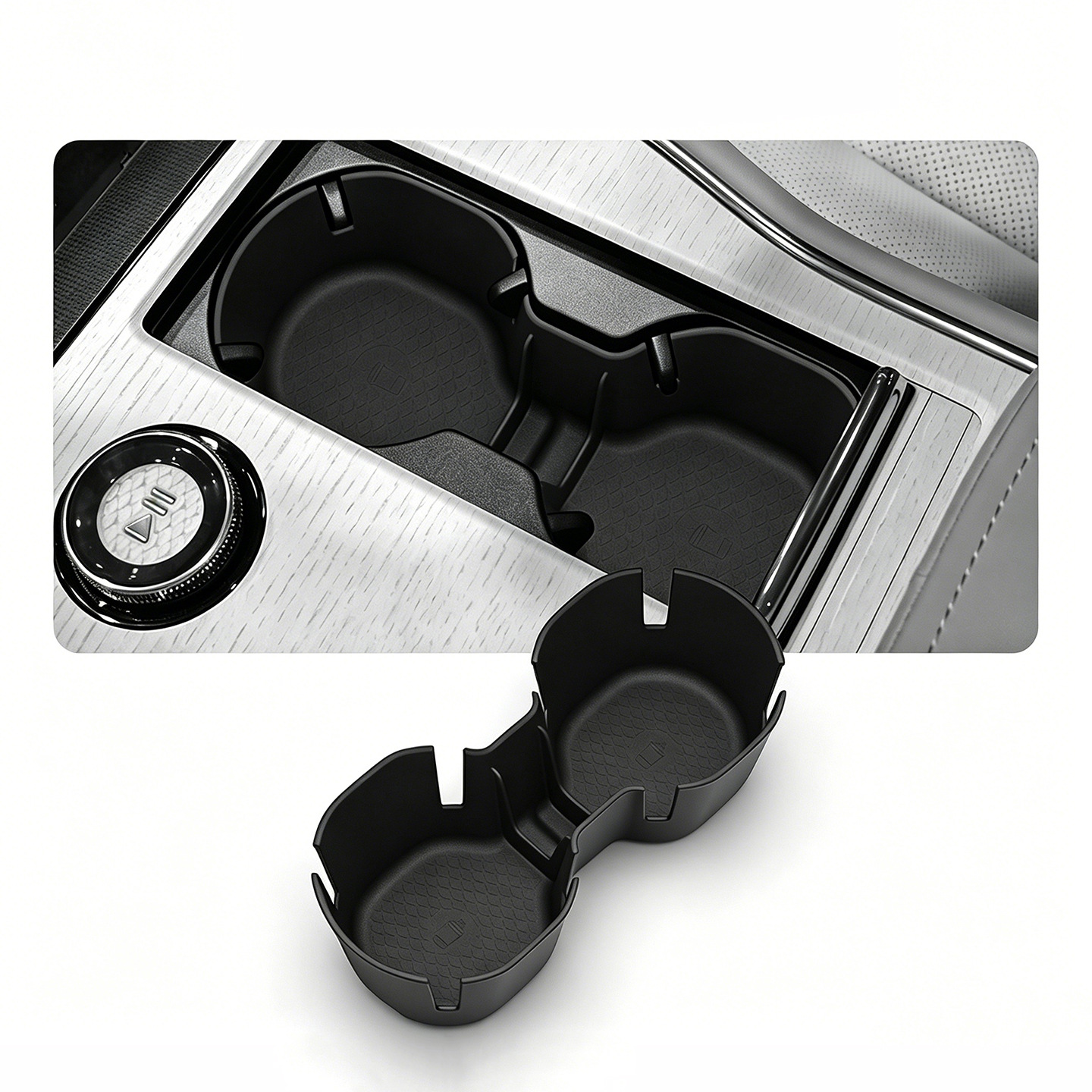 Suitable for Volvo 25-27 models EX90, central console cup holder, car drink holder, storage box, car accessories