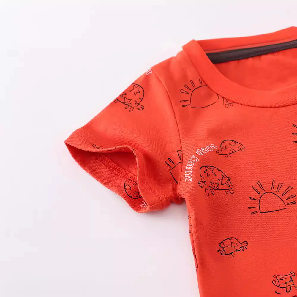 Summer children's short sleeve T-shirt for men and women, European style, children's clothing