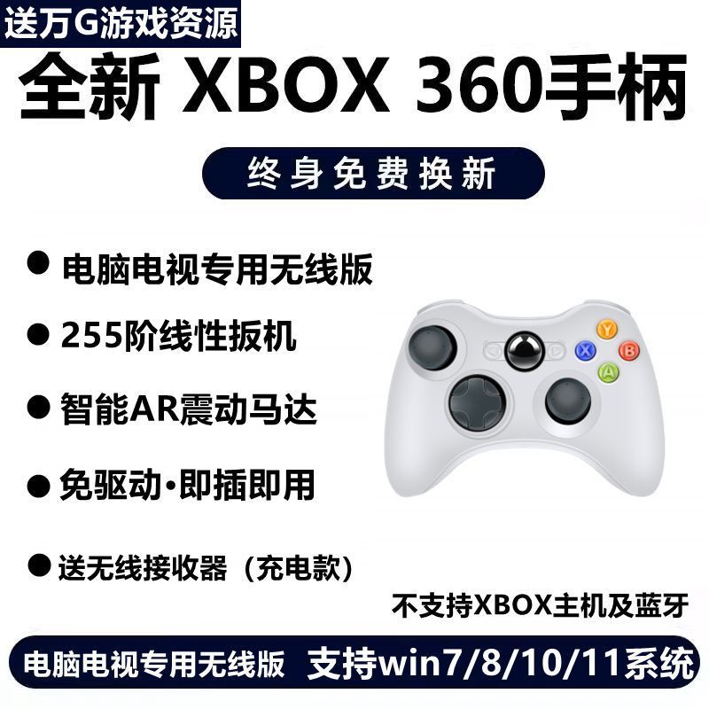 XBOX360游戏手柄有线无线电视USB手机电脑STEAM适用NBA2K线性扳机|undefined