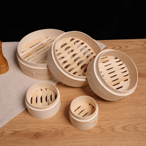 Linzhu steamer, bamboo commercial steamer, bamboo steamer, household steamer, small steamer, fried dumplings steamer, mini steamer