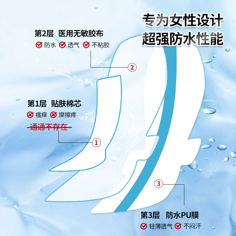 Intimate big protective waterproof sticker for swimming