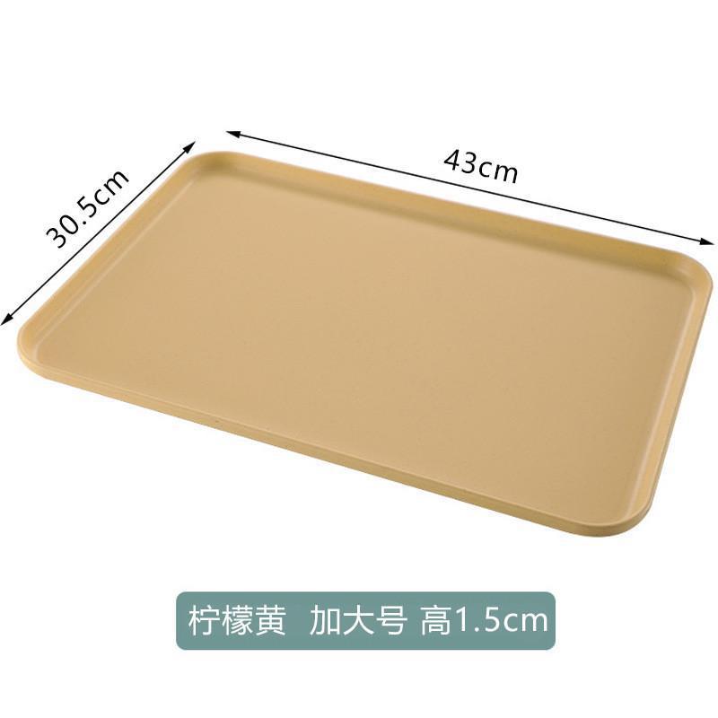 2 Size Plastic Fruit Dessert Tray Desktop Food Storage Plate