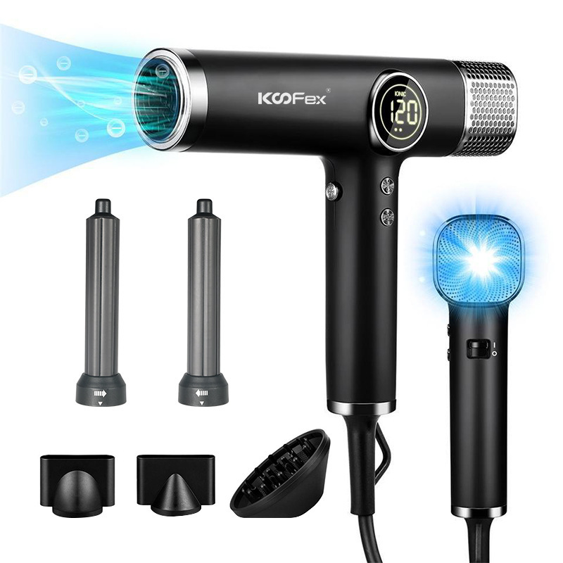 KooFex跨境新款吹风机高速无刷电机大功率冷热家用负离子电吹风|undefined