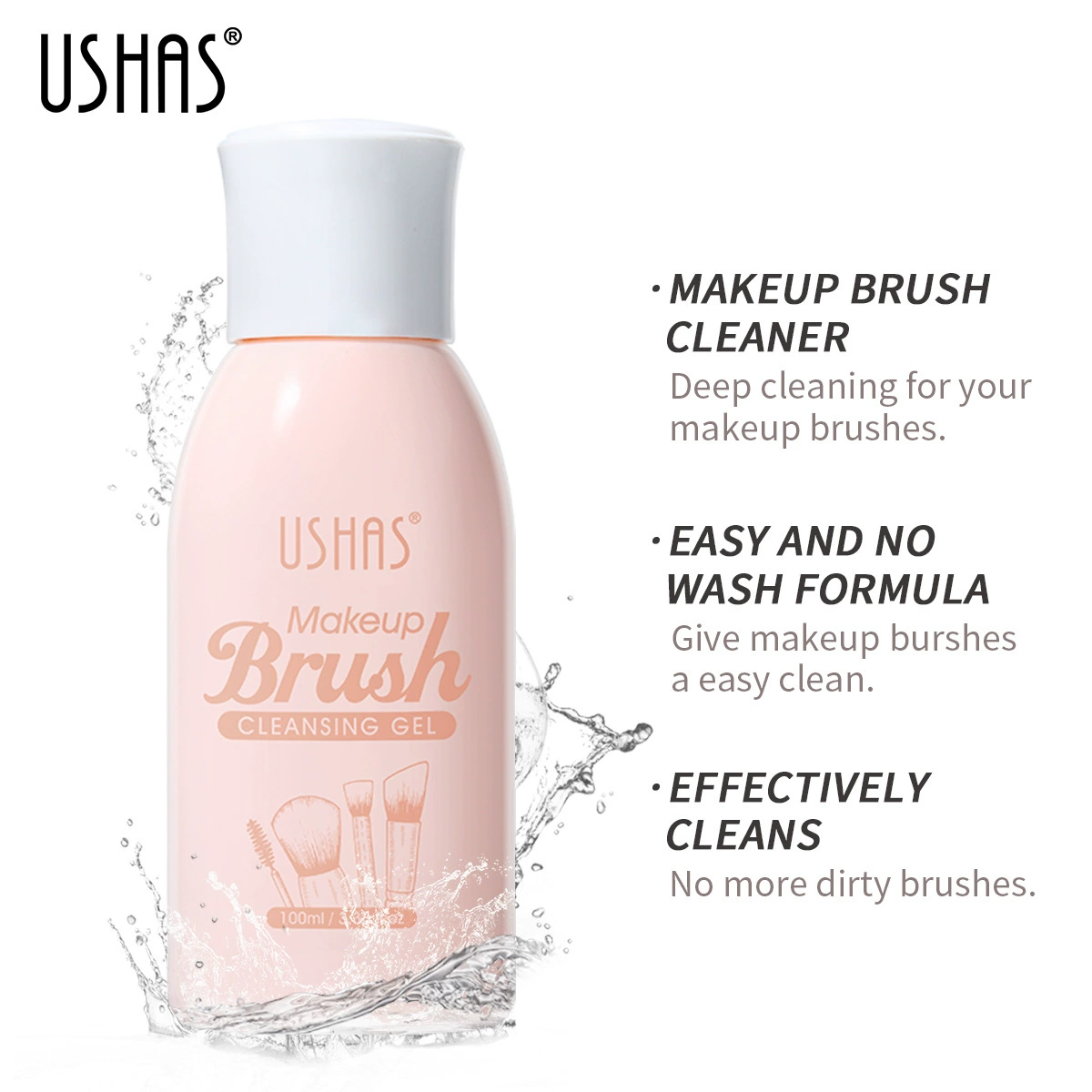 USHAS Brush, cleaner, hygienic detergent, new collection
