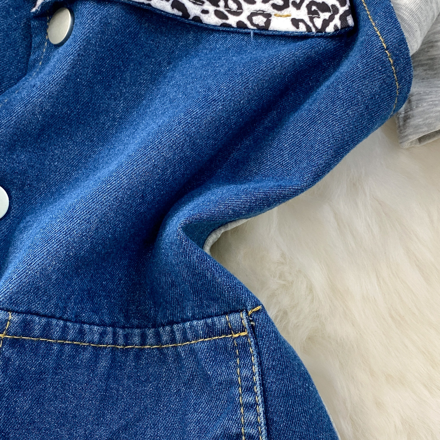 Women's Two Piece Set Denim Short Sleeved Top High-Waisted Slim Straight Leg Pants Fashion Slimming Wide Leg_ecoleips.com