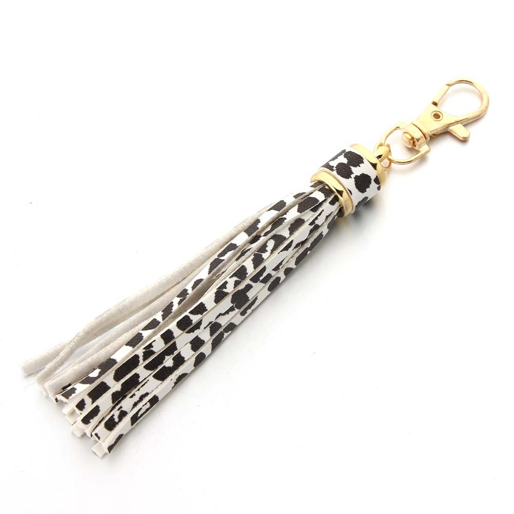 14g Weight Keychain Classification 1 Piece Quantity Daily Occasion Pu Leather Material Tassel Pattern Unisex Gender Simple Style Style Simple Style Tassel Pu Leather Unisex Keychain 6