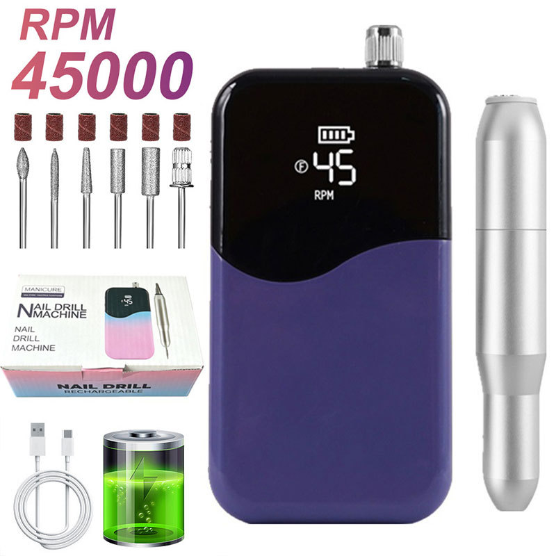 Torno Eléctrico para Uñas Portátil Recargable para Manicura image 63