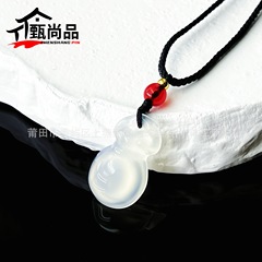 新款高冰种马料白玉髓钱袋吊坠冰透款福袋挂件饰品直播热销款批发