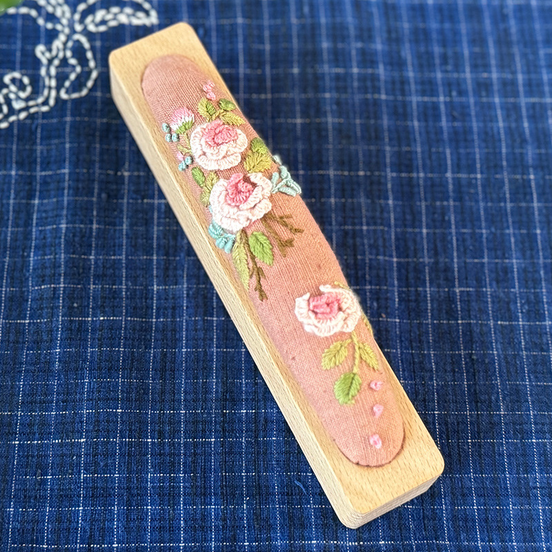 Lu bordado creativo aguja larga simple novato bordado flores y hierba sala de estar adornos hechos a mano bolsas de materiales de bordado diy