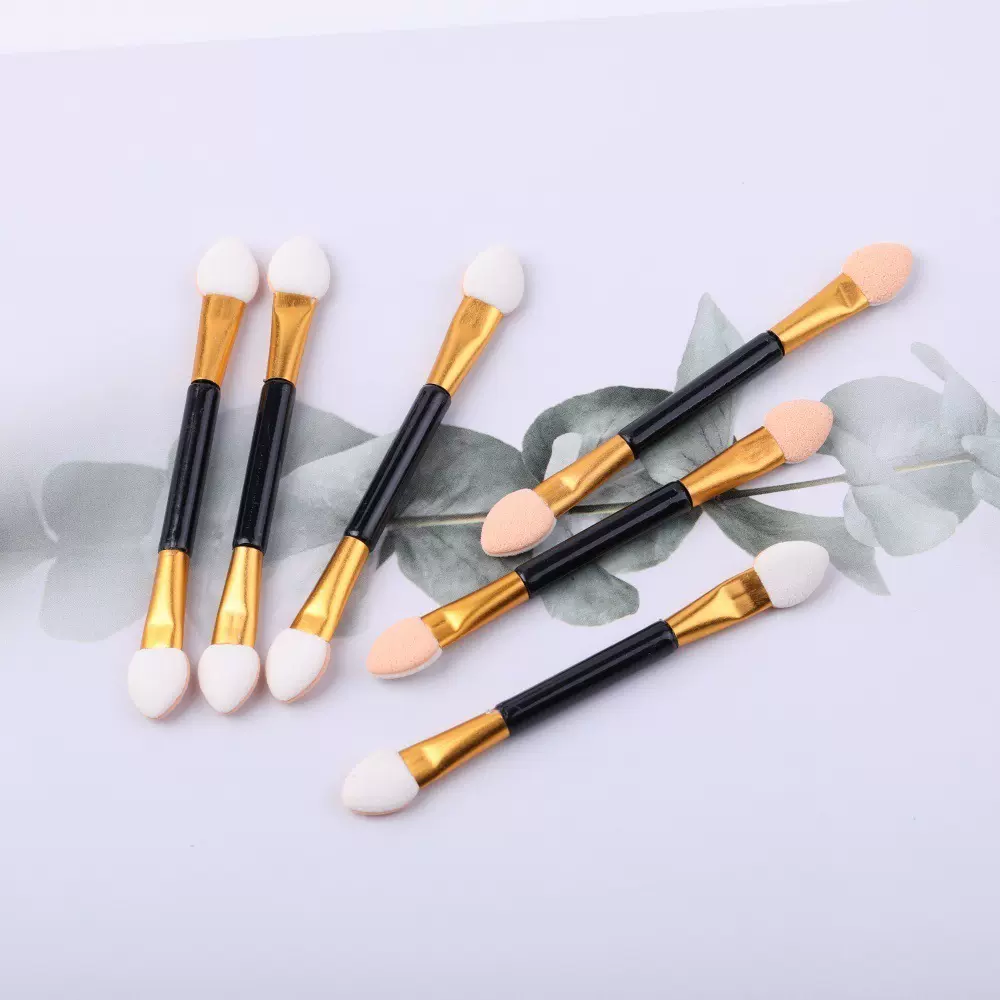 新款双头乳胶棉眼影棒新手专用化大头妆眼影棒一次性美妆工具批发