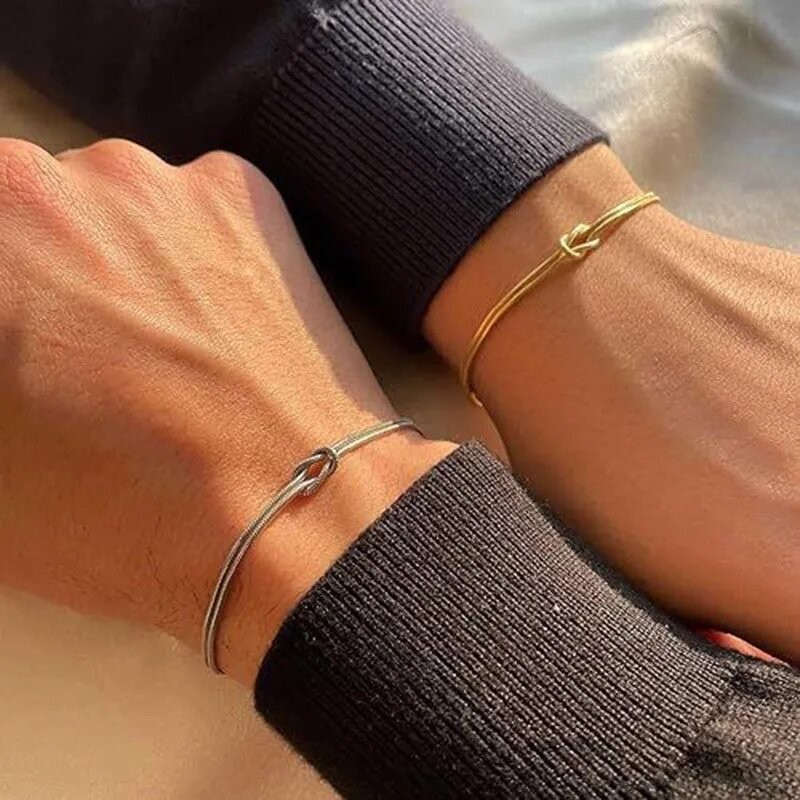 European and American Cross-border Knot Bracelet Amazon Xiyin Simple Niche High-end Personality Temperament Bracelet Valentine's Day Gift