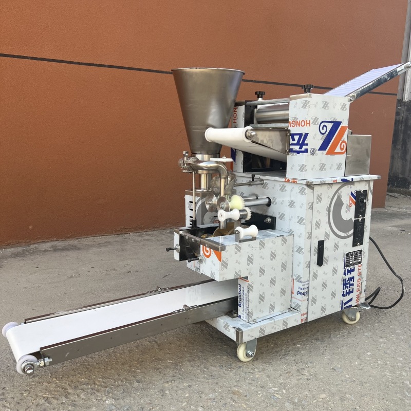 商用食堂不锈钢饺子机  家用全自动水饺机  花边圆形仿手工水饺机