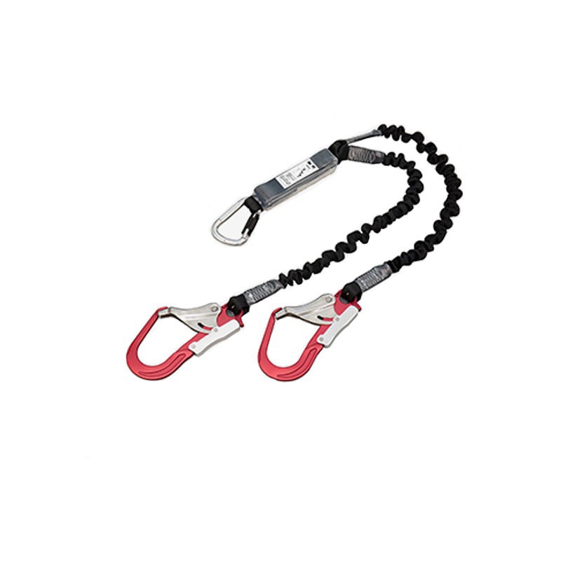 Cable de trabajo aéreo de la anti-Caída de 3M 1341133 con la cuerda doble telescópica elástico el 1,1-1,5 m del gancho