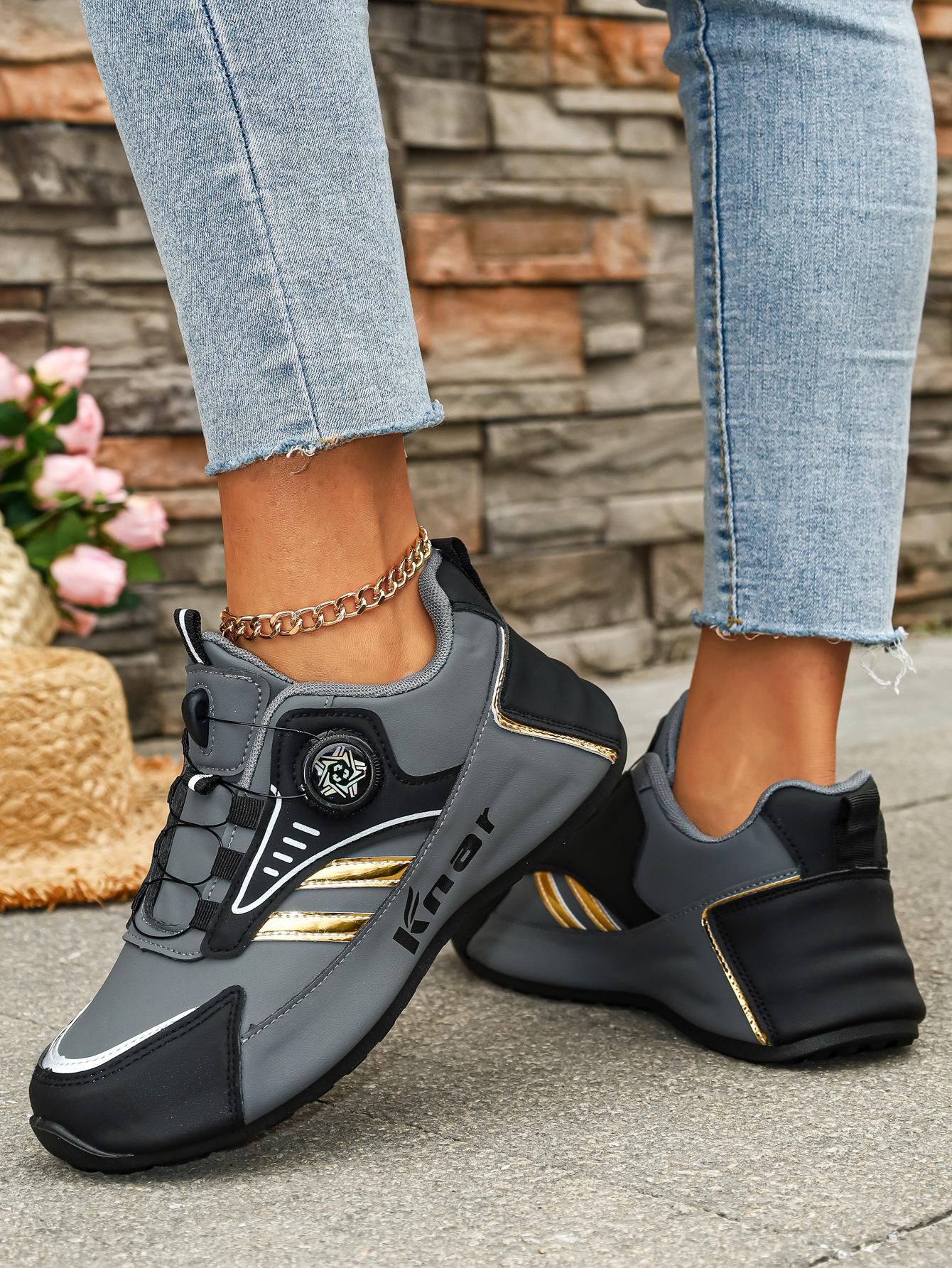 Plu-ize Women' Neaker, Fahionable Caual Low-top Outdoor Kateboard Hoe_vogvips.com