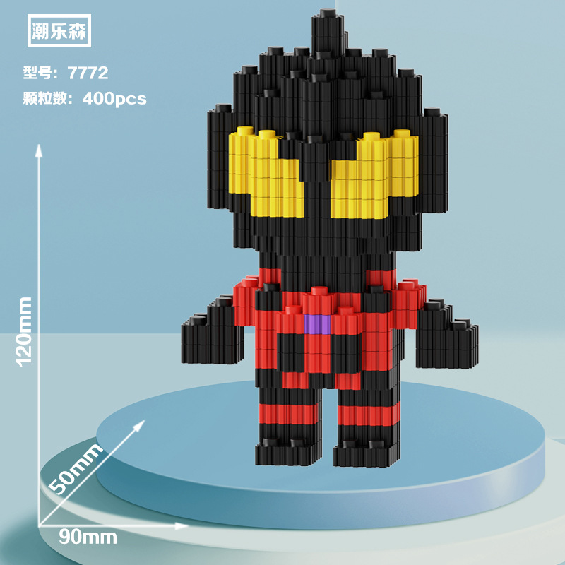 Noche puesto en el mercado de suministro al por mayor de partículas de diamante en miniatura bloques de construcción de juguete de montaje de partículas juguetes regalo educativo descompresión