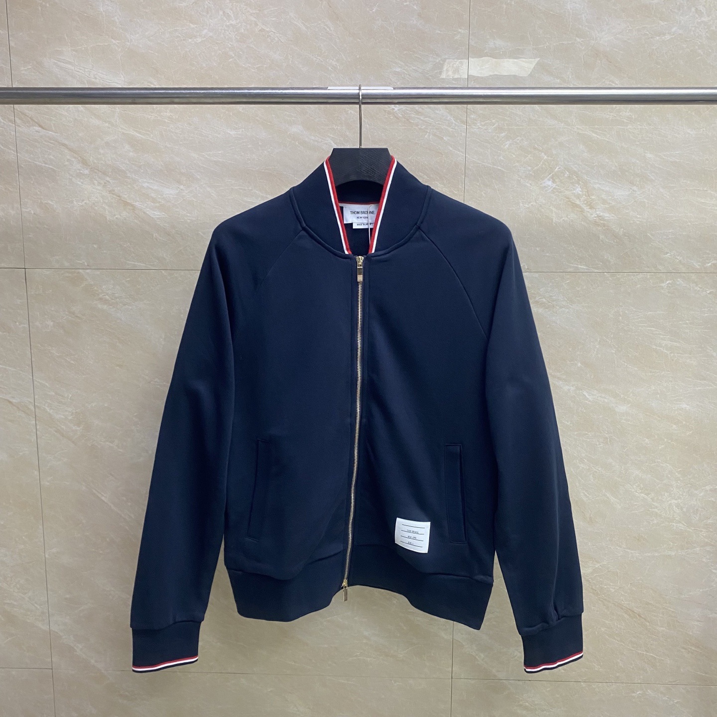 tb工厂直销秋冬新款纯色拉链立领棒球服男女同款休闲舒适外套