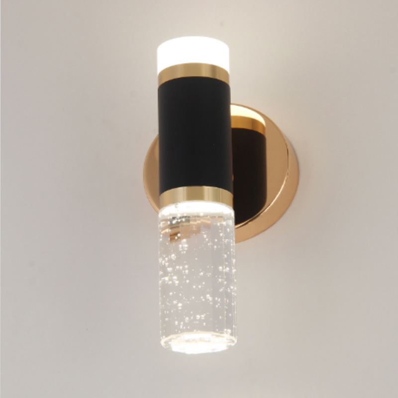 lámpara de cabecera lámpara de pared diseñador de cristal pasillo decoración lámpara de pared dormitorio diseño simple lámpara de cabecera lámpara de pared